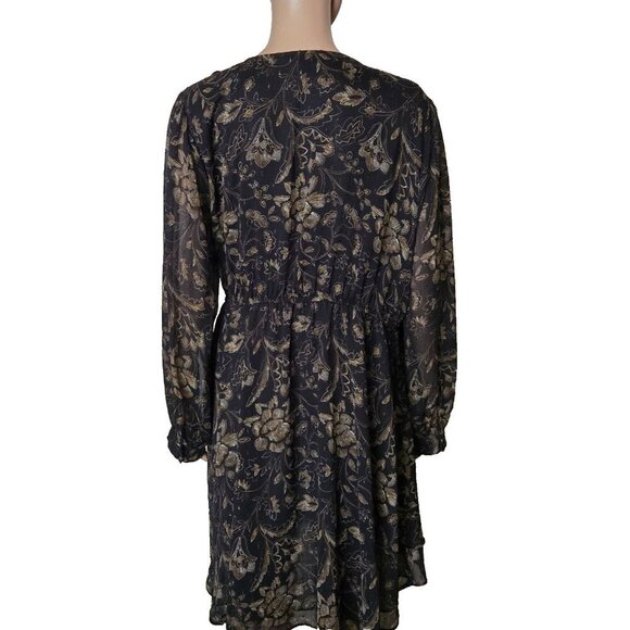 Torrid Chiffon Layered Tie Front Surplice Tunic Blouse 19131546 size 2X - Picture 6 of 10